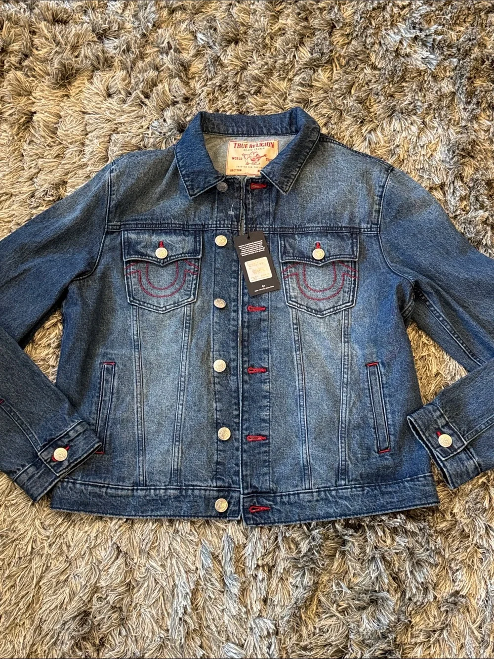 True Religion mens denim jacket